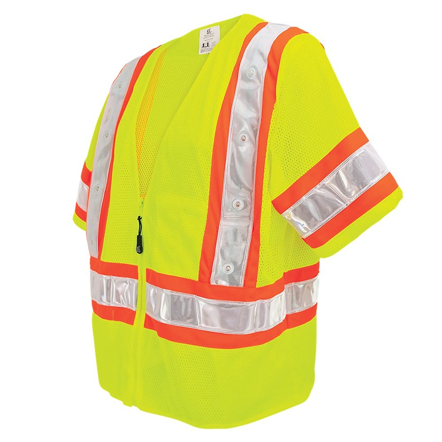 Global Glove unisex-adult Led Safety Vest 3X-Large Hi-vis Yellow