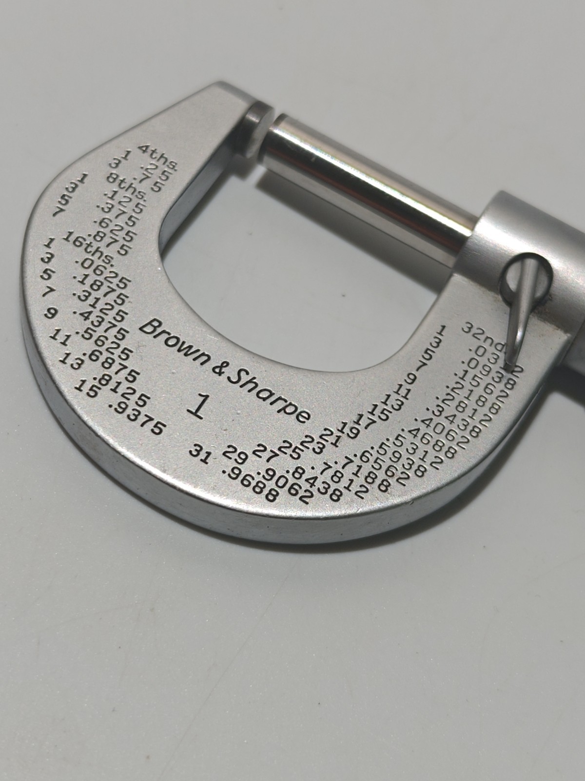 Brown & Sharpe 1 micrometer 0-1”W/ Purchased Engraved And Never Used Excellent