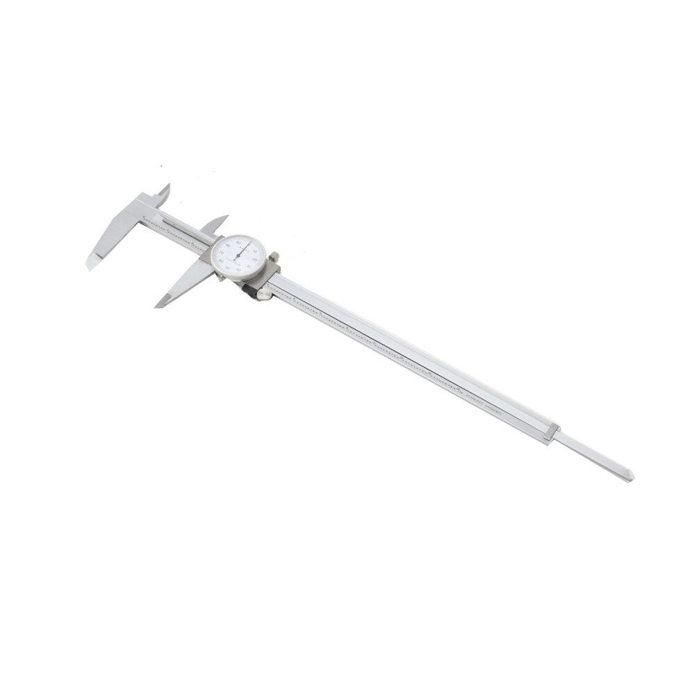 12″ DIAL CALIPER, HARDENED STAINLESS STEEL, SATIN FINISH with Case