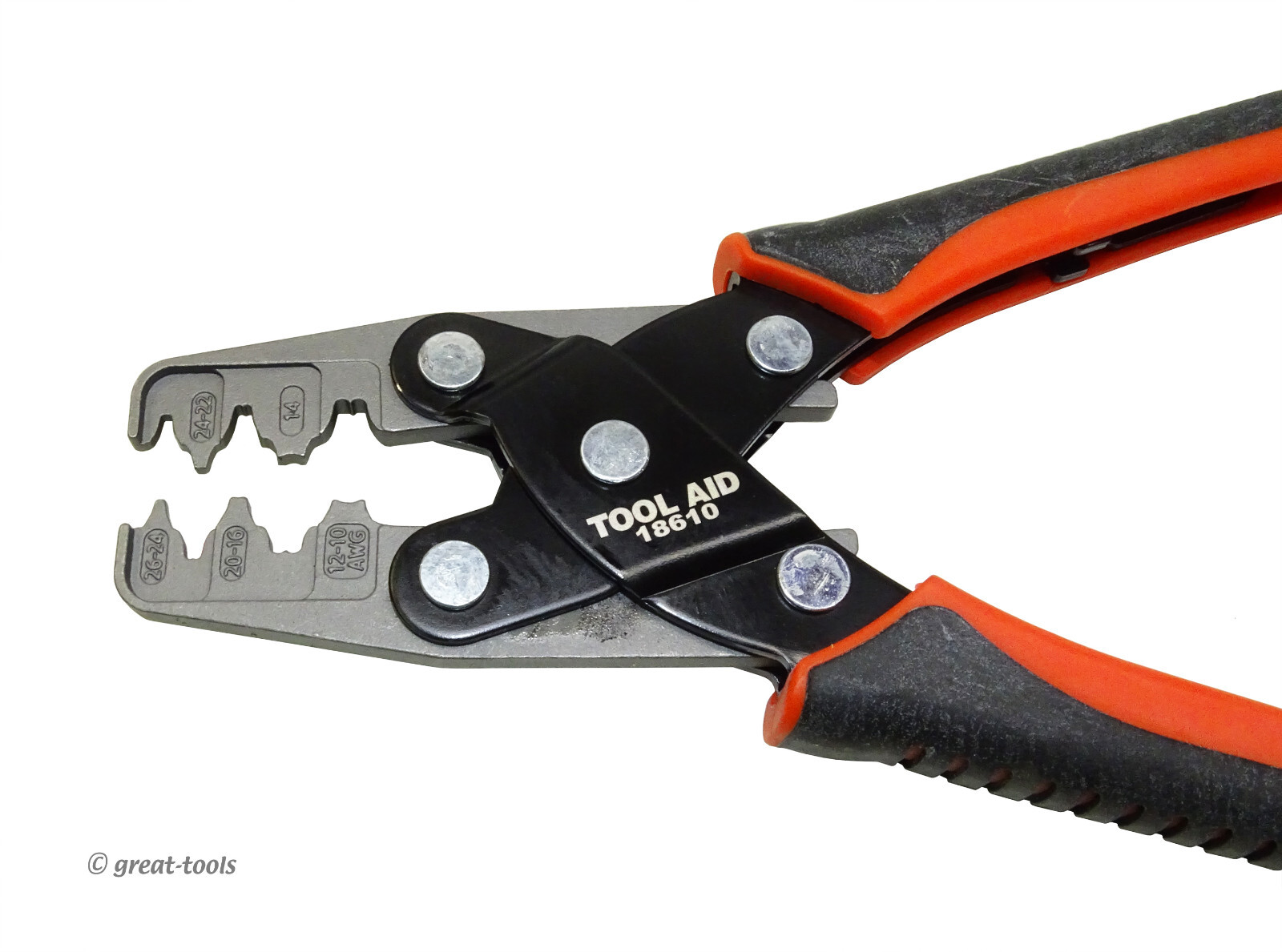 OPEN BARREL CRIMPING TOOL – wire crimper for 10-26 AWG terminals – automotive