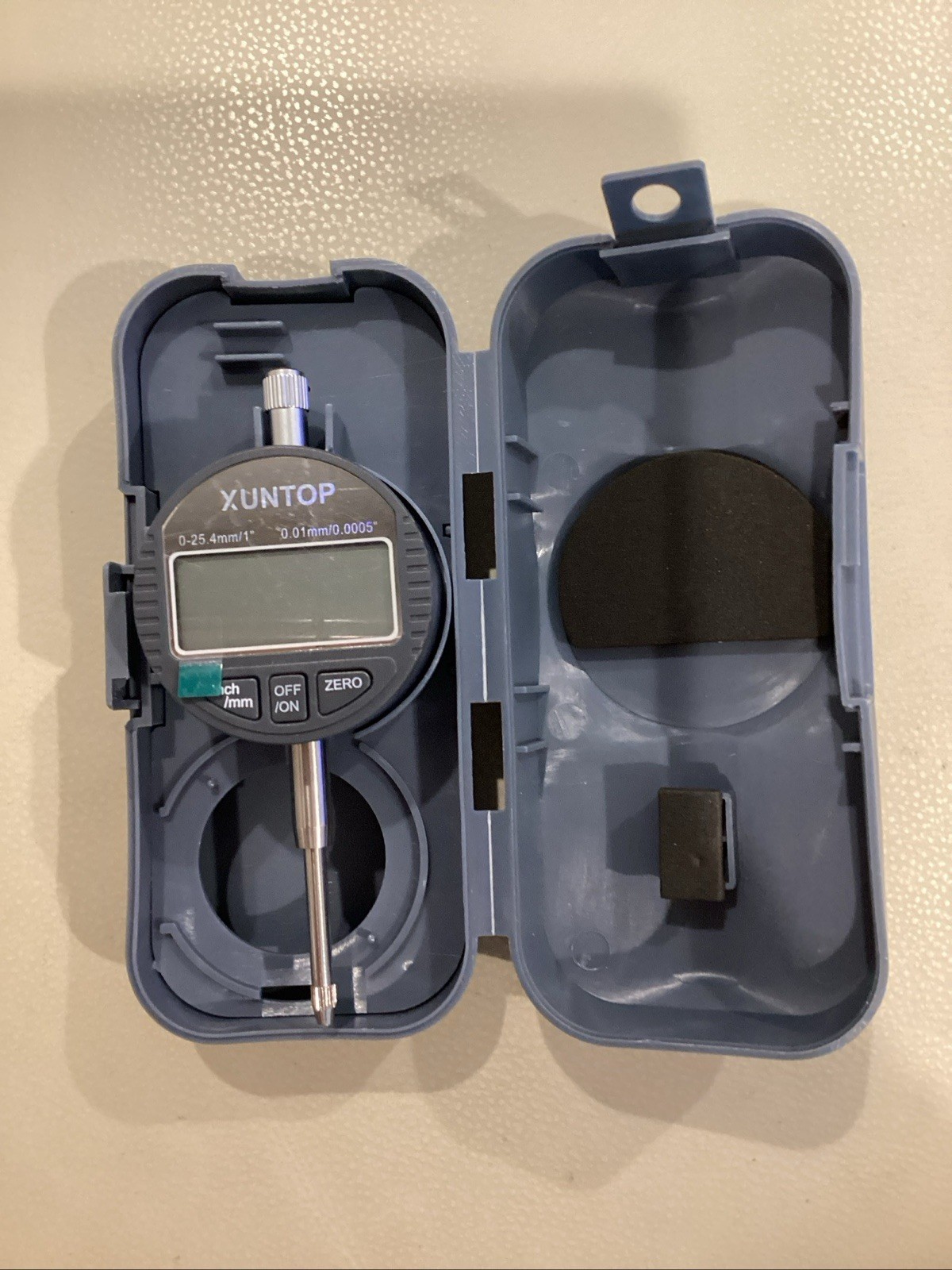 Digital Dial Indicator 1Inch/0.0005Inch LCD Display Electronic Dial Test Indicat