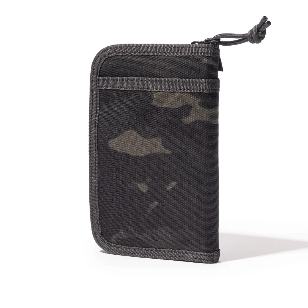 LOCHBY Pocket Journal Black Camo | Notebook Cover | Water Resistant Waxed Canvas