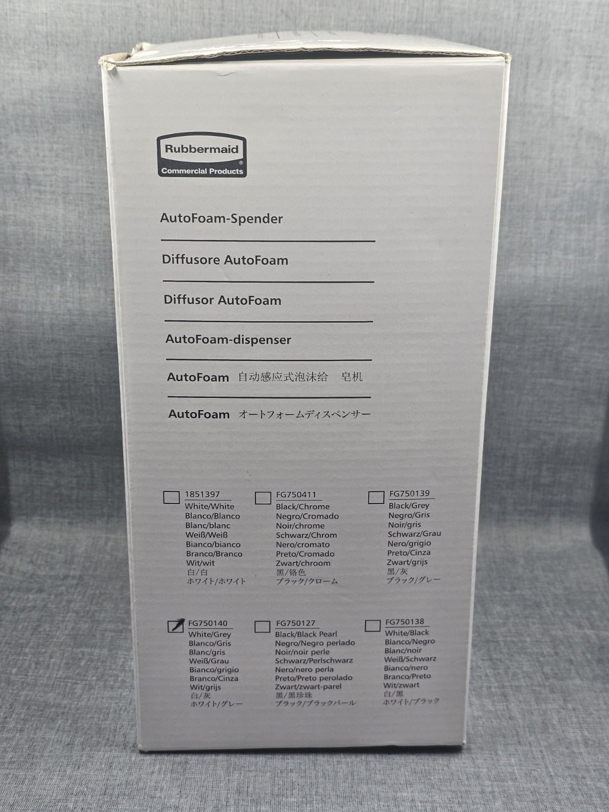 Rubbermaid Commercial Automatic Soap Dispenser White/Grey FG750140