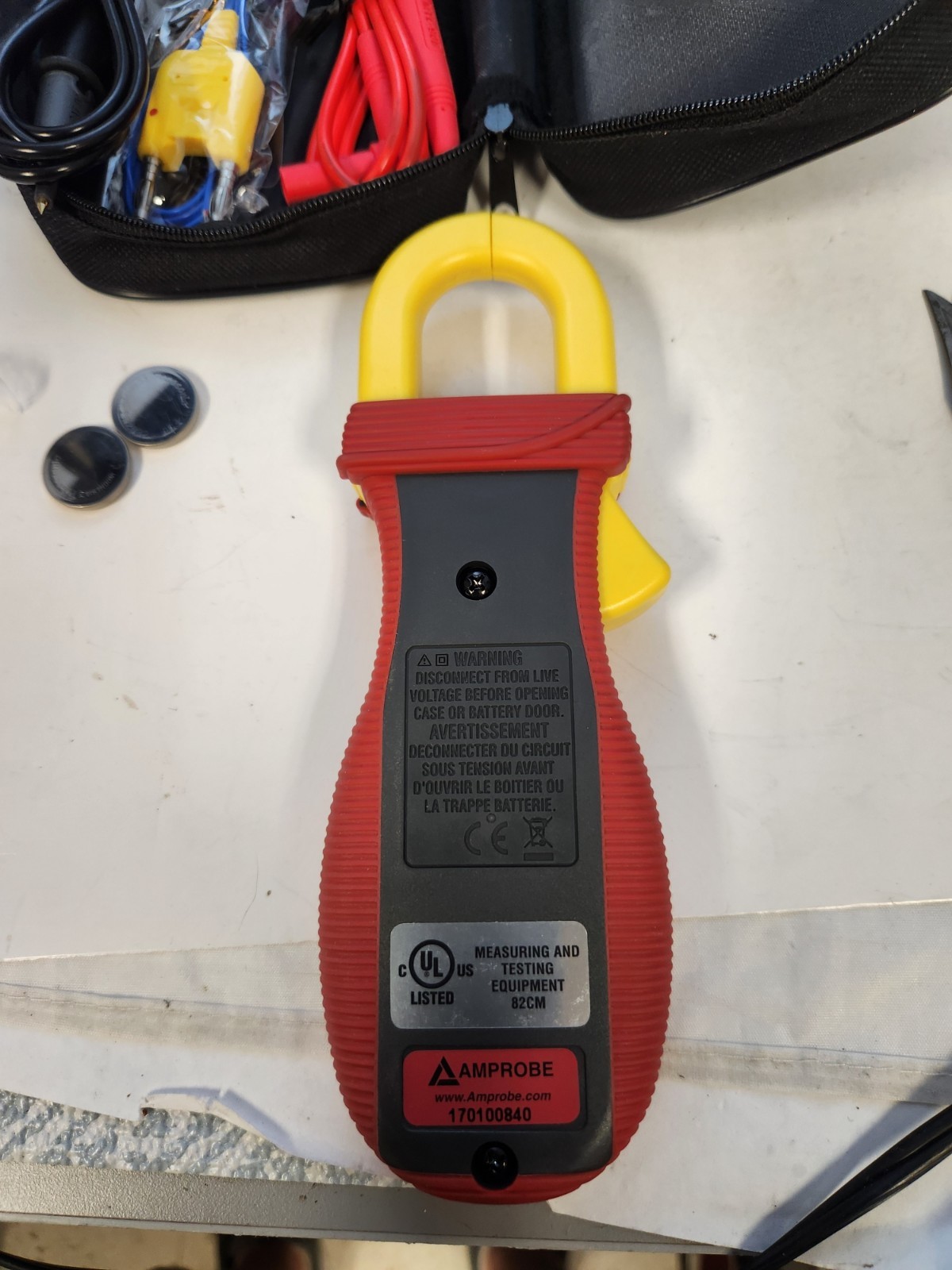 Amprobe ACD-14 TRMS PLUS Dual Display Digital Clamp Multimeter with Temp…