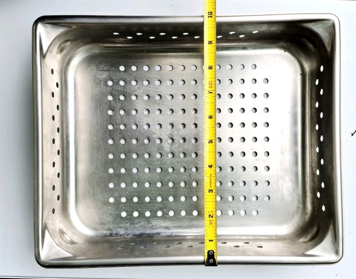 Vollrath 30223 Super Pan V Half Size x 2.5 D Steam Table Perforated Food Pan