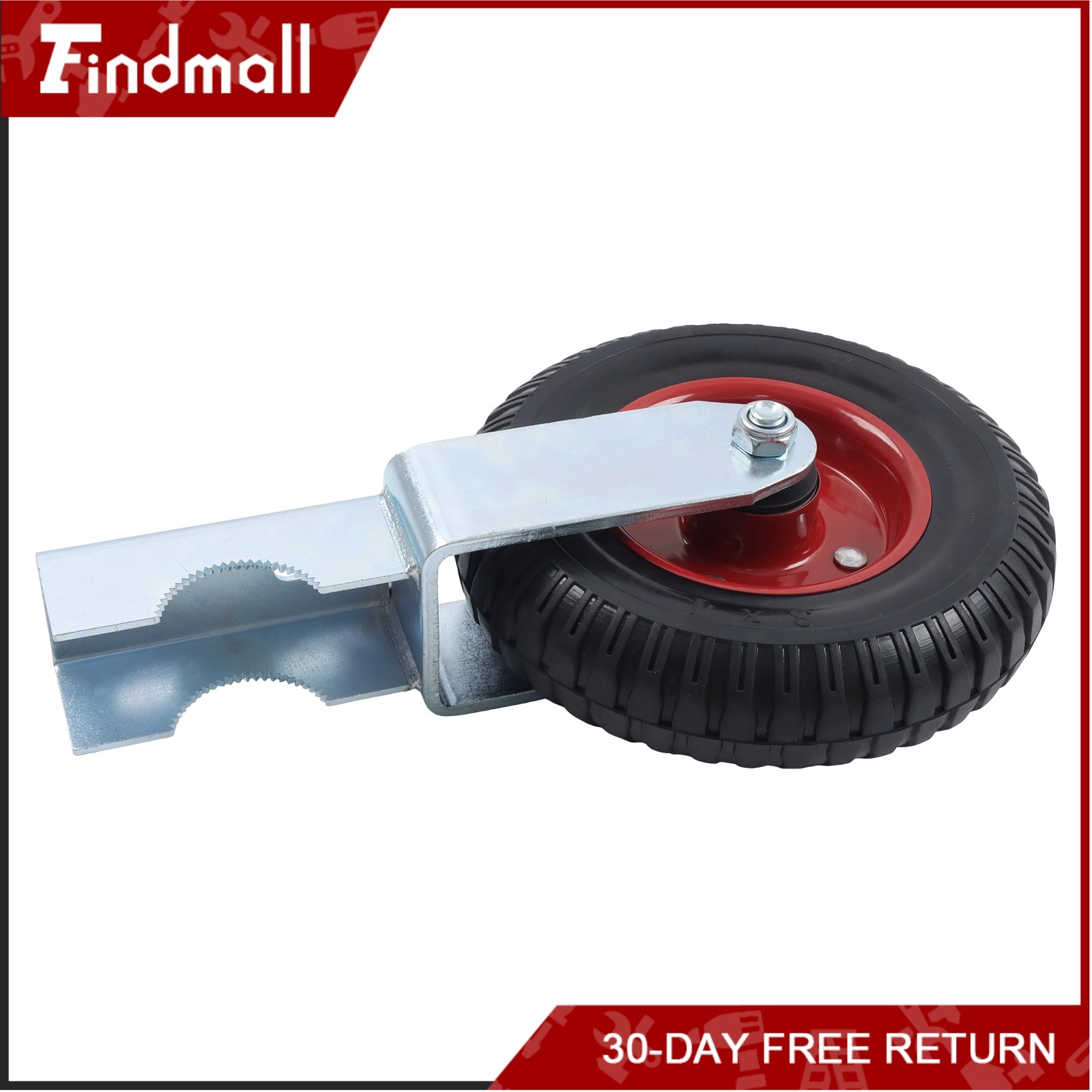 Findmall For Chain Link Fence 1-5/8-2In Diameter 8″ Caster Wheel Gate 400Lbs