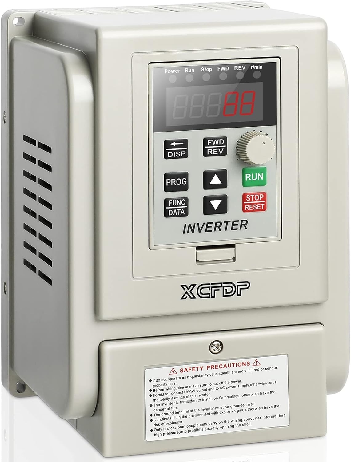 AC 220V/1.5Kw 2HP Variable Frequency Drive,8A VFD Inverter Single Phase to 3 Pha