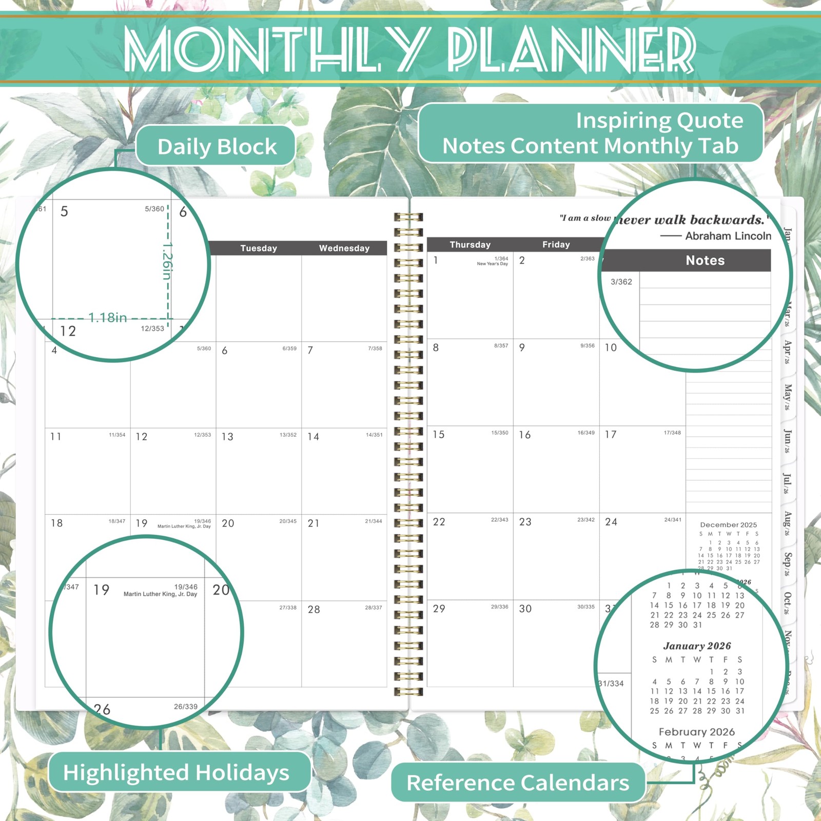 2026-2027 Monthly Planner/Calendar – Jan. 2026 – Dec. 2027, Monthly Planner 2…