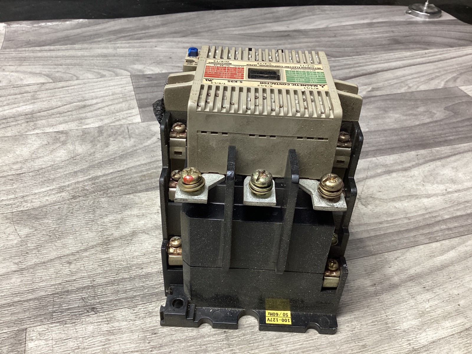 MITSUBISHI MAGNETIC CONTACTOR S-K95 W/ OVERLOAD RELAY TH-K60KP #109B152PR3