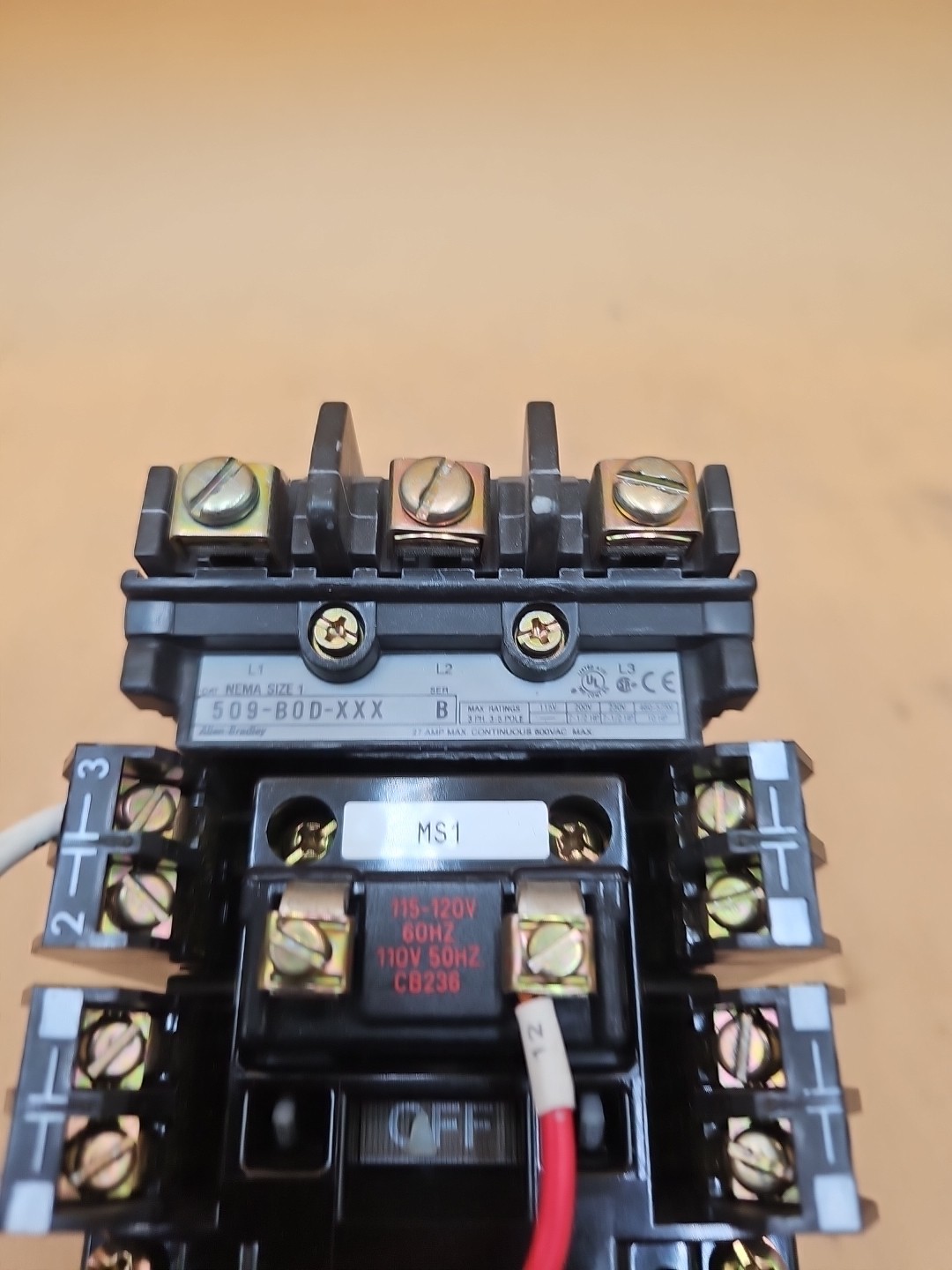 Allen Bradley 509-B0D-XXX Starte4. 592-A2HA Contactor Relay. 595-A