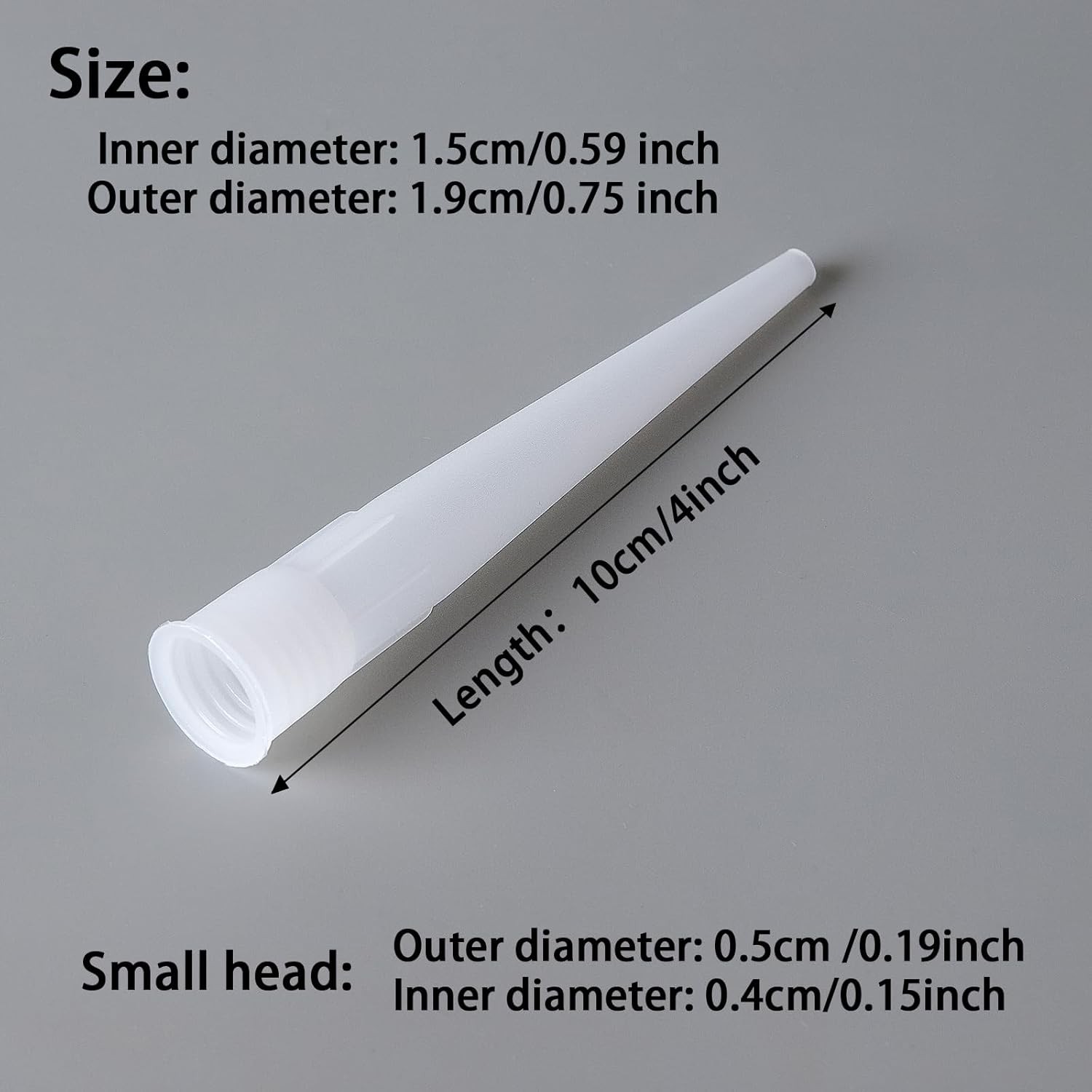 QDiShi Caulking Nozzle Tips 10cm/4inch 30Pcs – Plastic Gun white