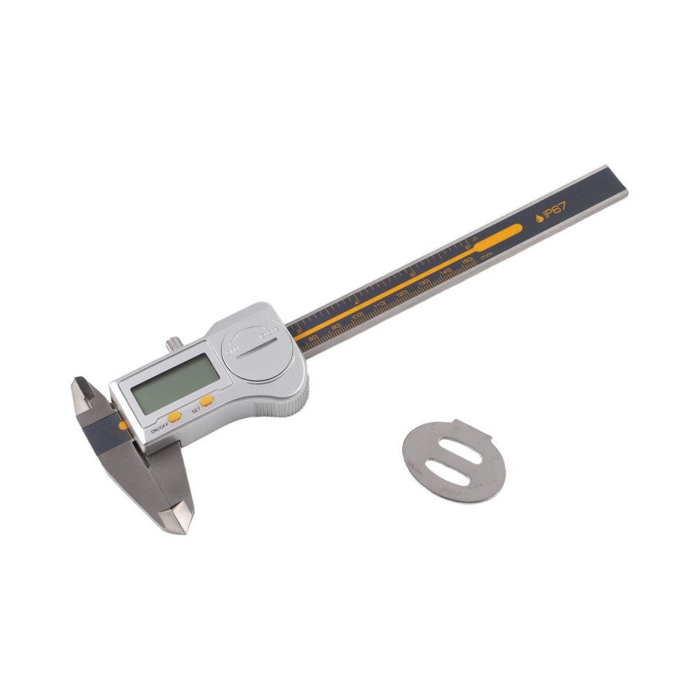IP67 Rated Digital Caliper Stainless Steel 0.01mm Accuracy LED Readout