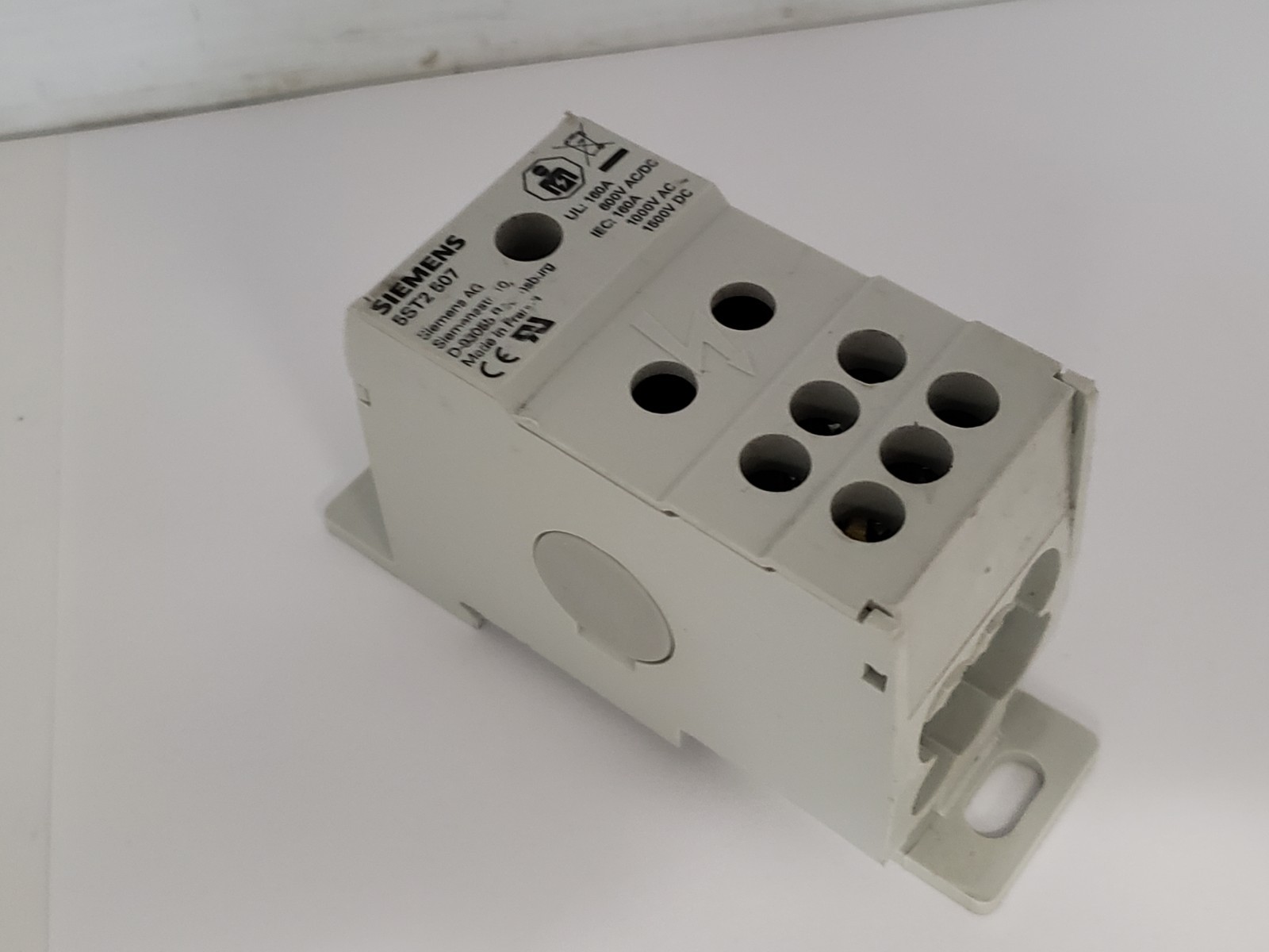 SIEMEMS 5ST2 507 DISTRIBUTION BOARD BLOCK 1 POLE 160A 600V AC/DC