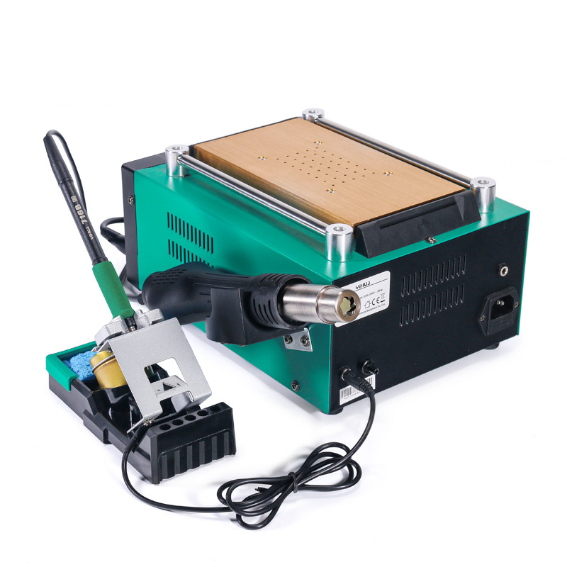 YIHUA 853AAA-II 3-in-1 Soldering Rework Station – Hot Air, Preheater Desoldering