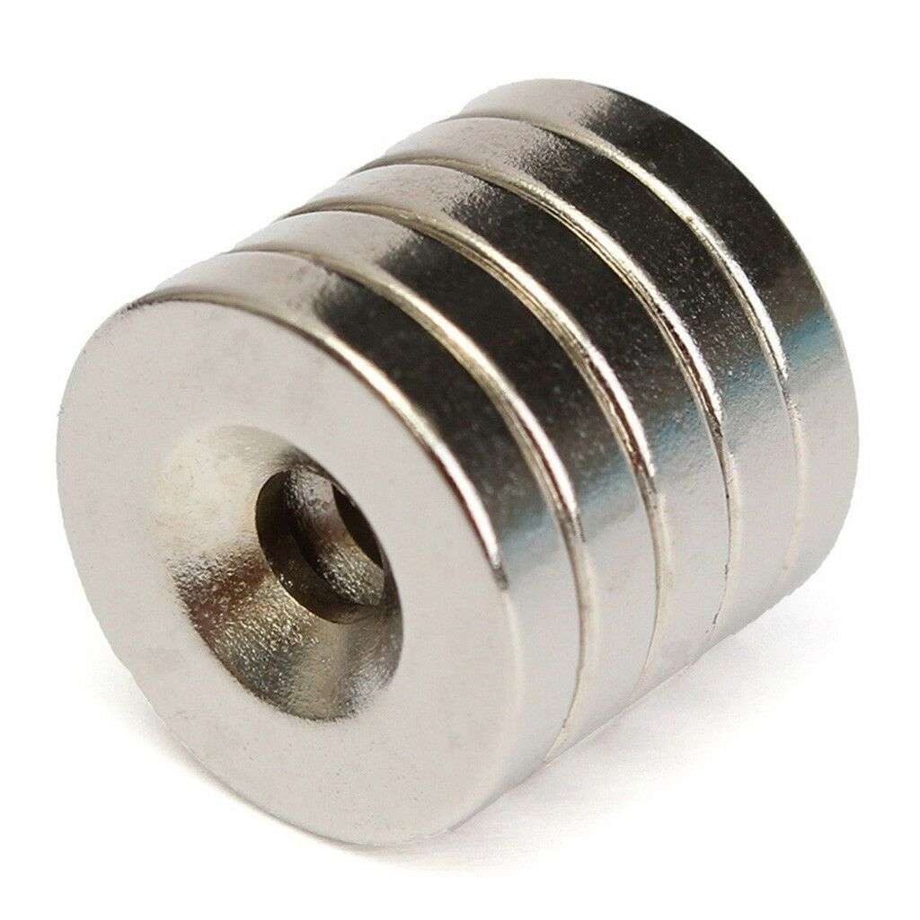 10/50/100pcs Strong Countersunk Ring Magnet 12x3mm Rare Earth Neodymium 4mm hole