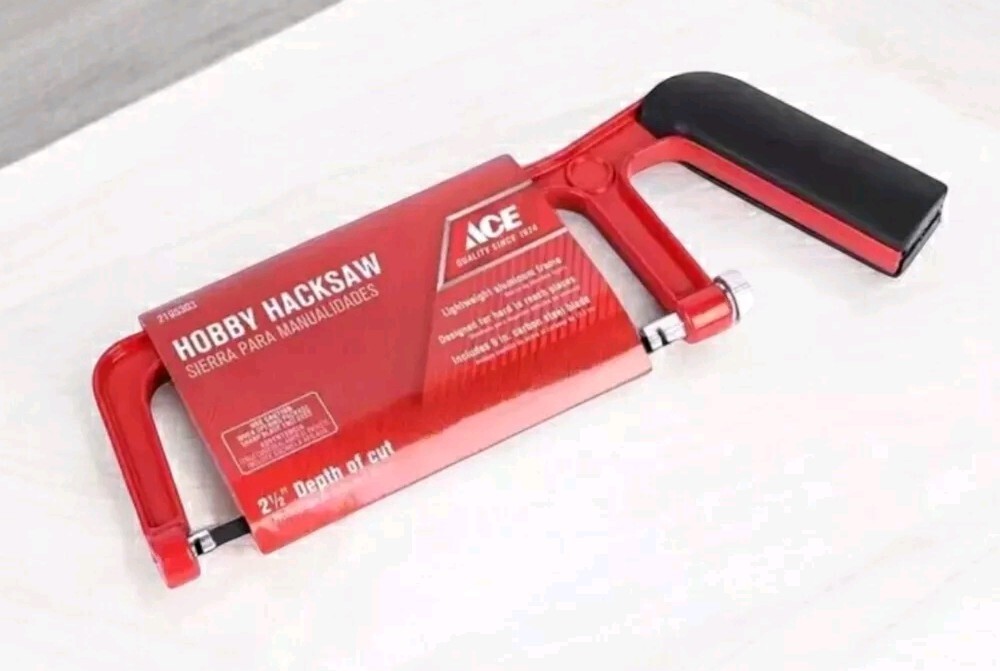 Ace Tools 6″ Hobby Mini Aluminum Comfort Grip Hacksaw For Tight Quarters