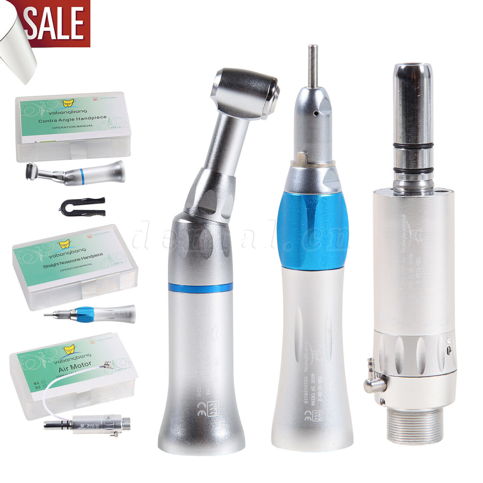 Estilo NSK Dental Contra Angulo Baja Velocidad Pieza de Mano 2Hole Micromotor