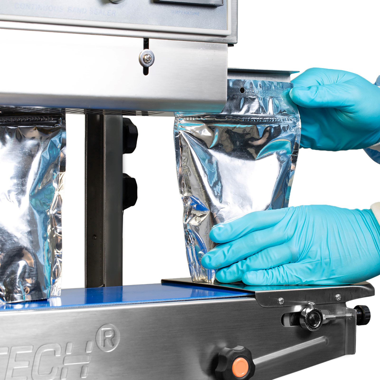 220v Continuous Band Sealer / Plastic Bag Sealing Machine JORESTECH 730-D