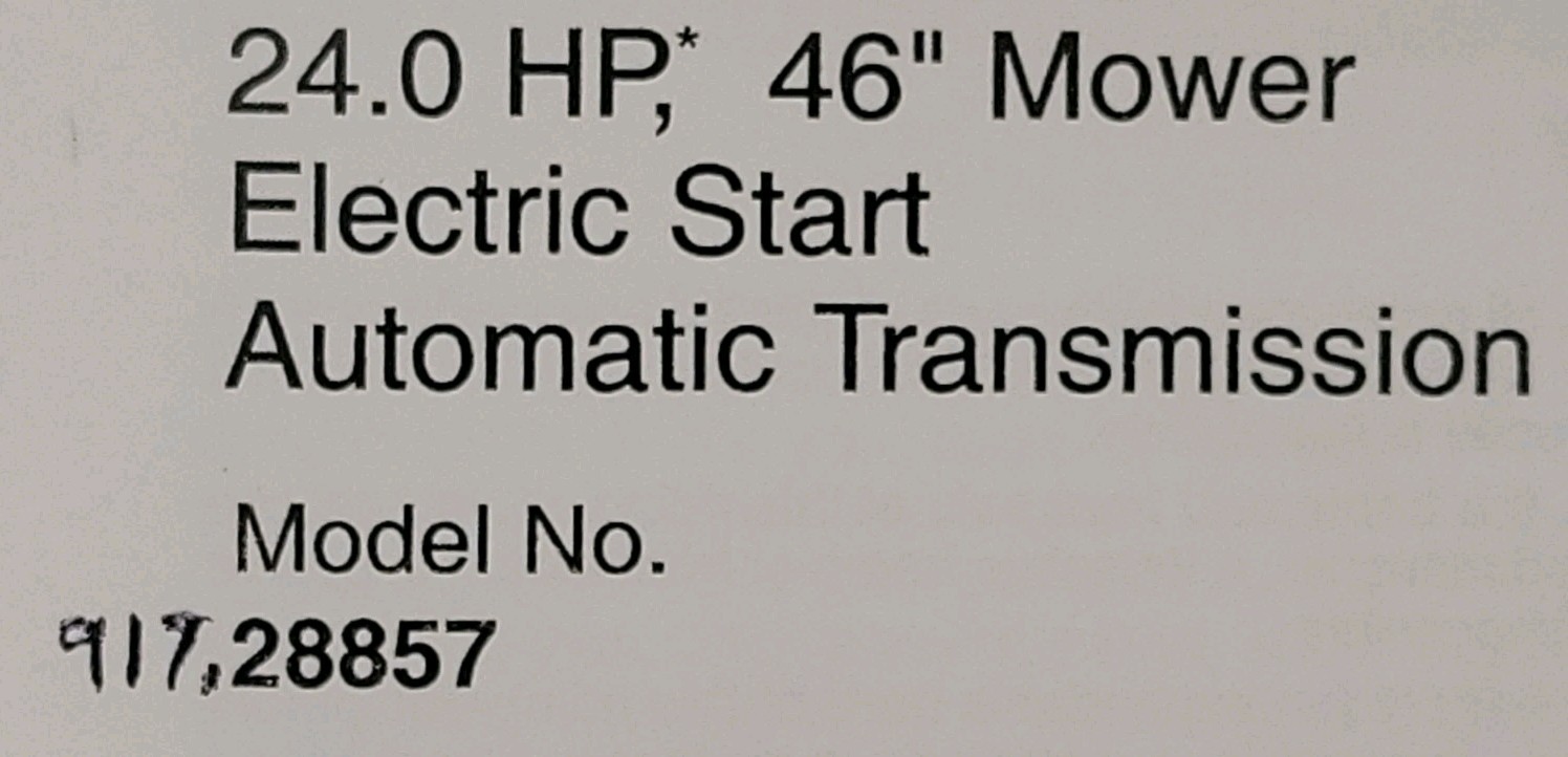 Sears Craftsman YT4000 Hydro 24.0 h.p. 46″ Lawn Tractor 917.288570 Owners Manual