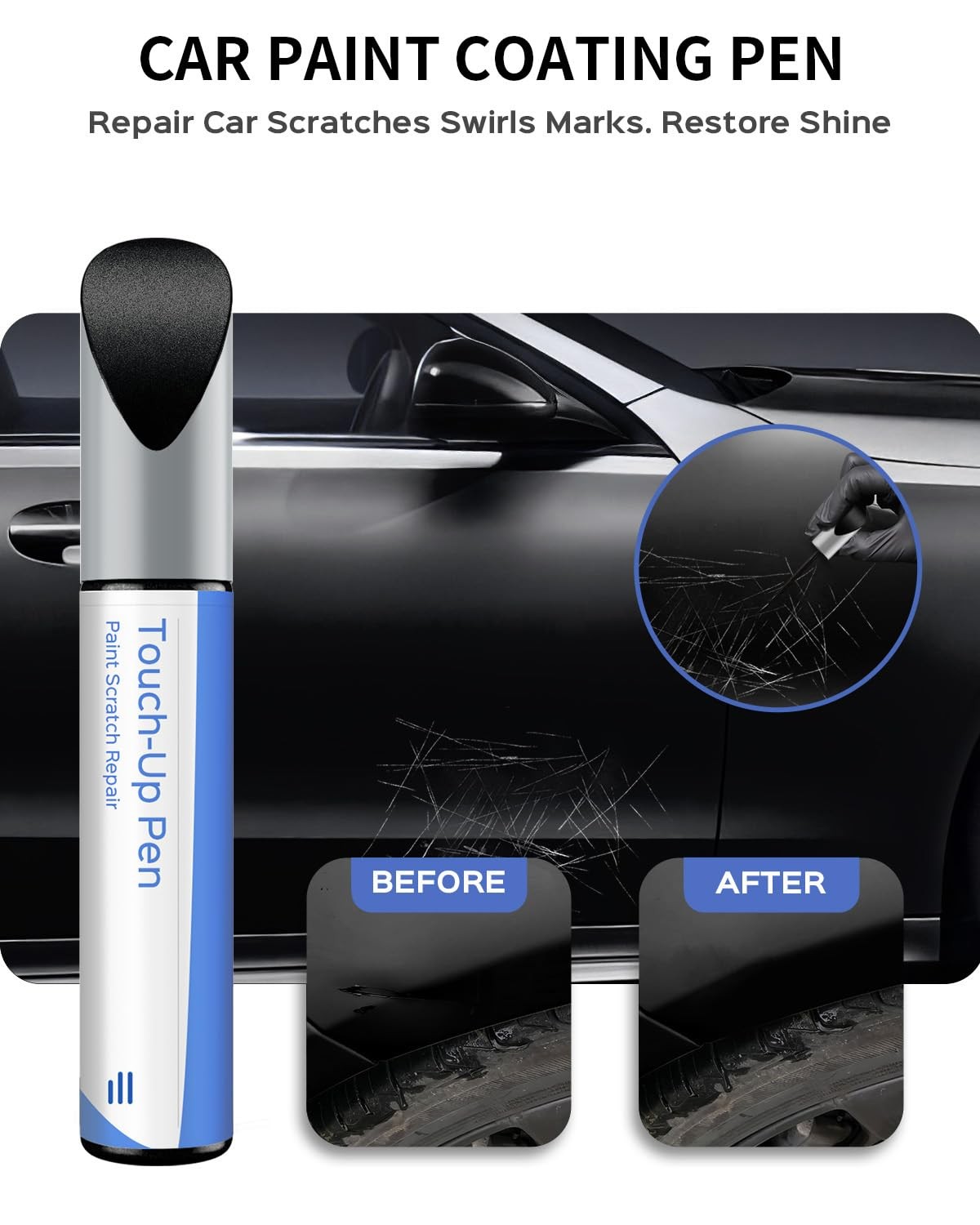 Obsidian Black Metallic Touch Up Paint for Mercedes-Benz – Fix Chips & Nicks
