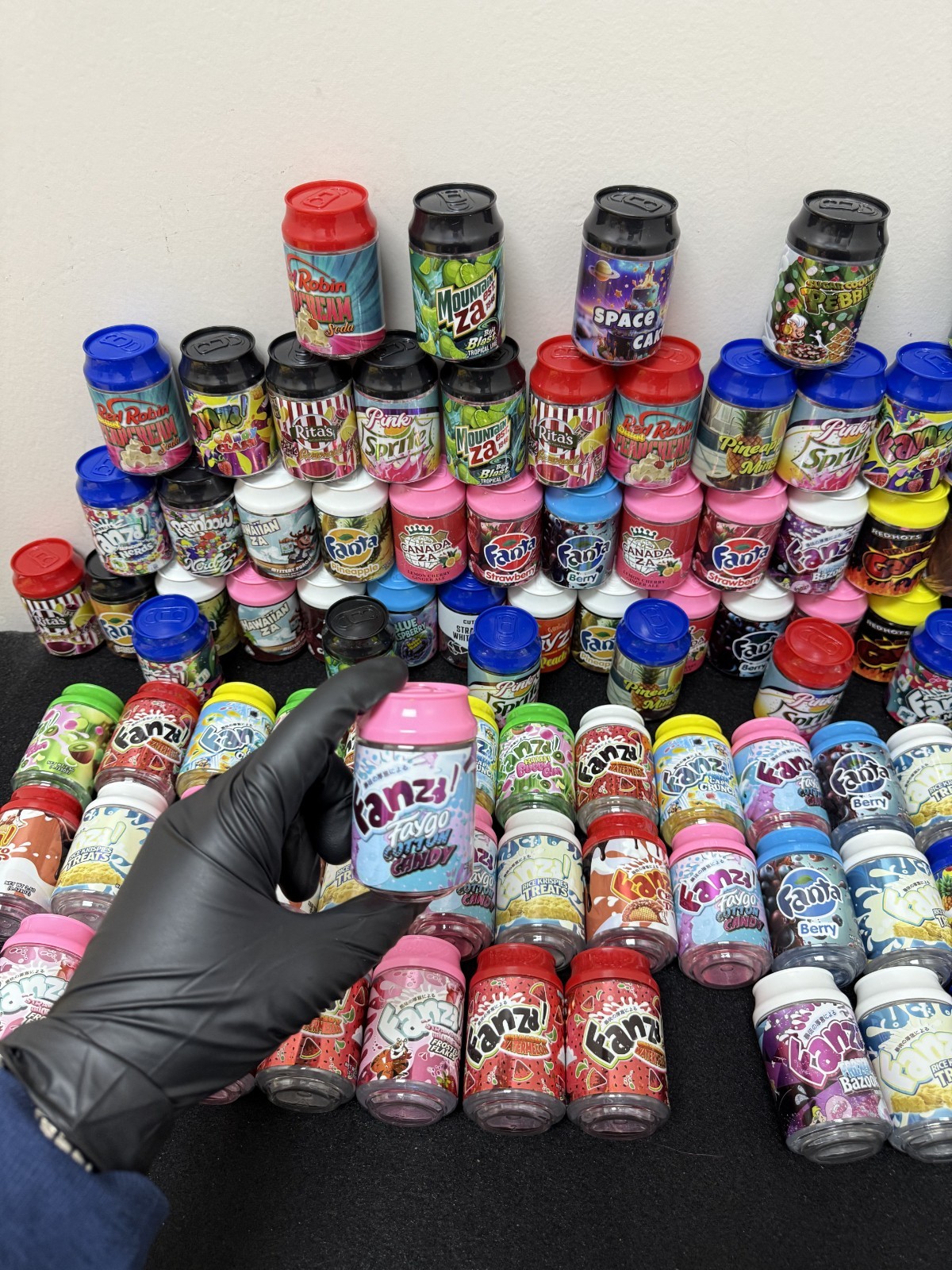 Exotic 3.5 jars / bottles ZA with Design Jars Smell Proof Packaging 50pk or 100