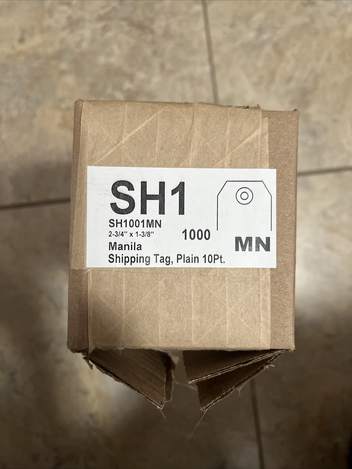 Manila Tags With String Hang Shipping Label Sizes 2-3/4” X 1-3/8” 1000 Count/Box