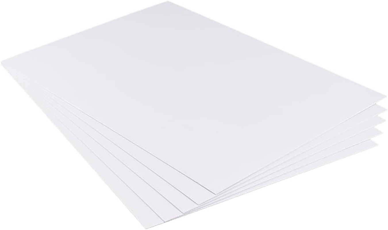 5 Pcs 1mm 11.8×15.7 Inch White PVC Foam Sheet Expanded PVC for Crafts DIY