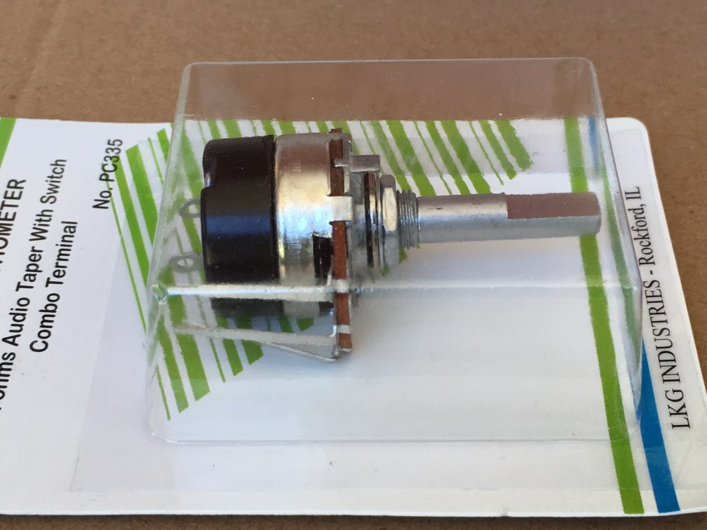 NEW Philmore Volume Control Audio Taper 5K Ohm On-Off Switch 24mm Potentiometer