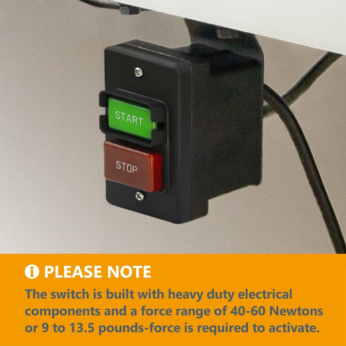 120V/230V Dual Voltage, Paddle Switch, 28 Amps at 230 Volts, Large Knee Paddle f