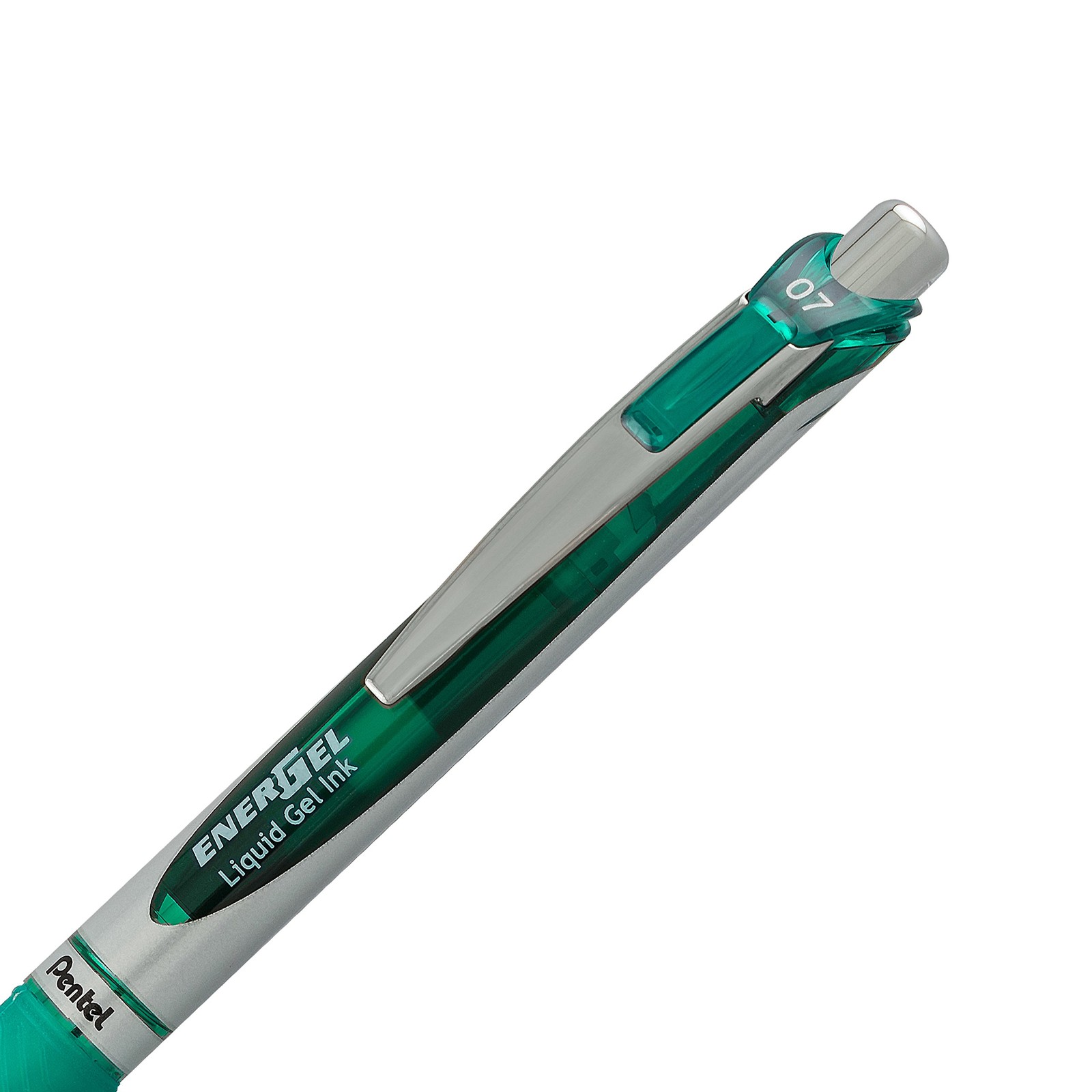 Pentel EnerGel RTX Retractable Liquid Gel Pen, 2 Count (Pack of 1), Green