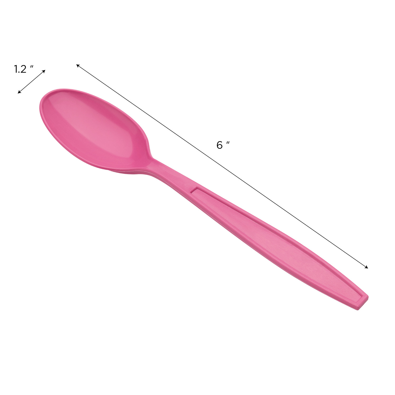 Karat PP Plastic Extra Heavy Weight Tea Spoons – Pink – 1,000 ct, U2033 (Pink)