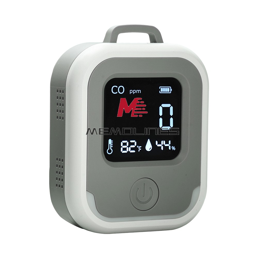 Air Quality Monitor 3-in-1 Carbon Monoxide Detector Temperature Humidity Alarm