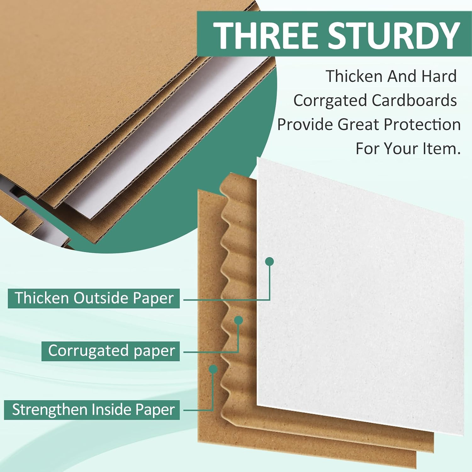 Eupako 30 Pack Small Shipping Boxes Assorted Sizes, 8x6x4 & 9x6x4 & 10x7x5 10 PC