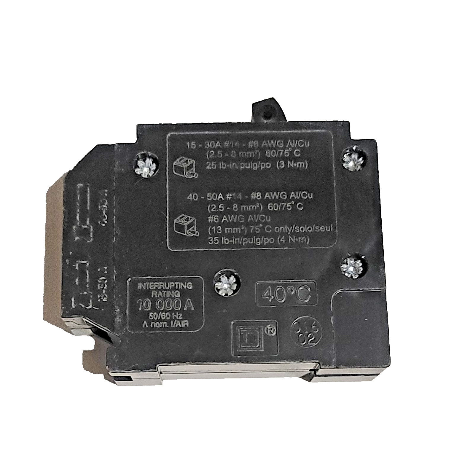 Square D Homeline HOMT2020CP 2-20-Amp Single-Pole Tandem Twin Circuit Breaker