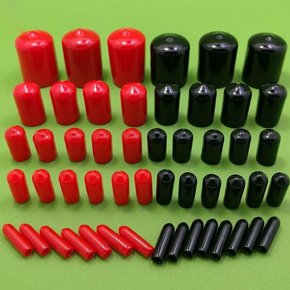 25-100Pc Vinyl Rubber Round End Cap Cover Plastic Pipe Tube Hub Thread Protector