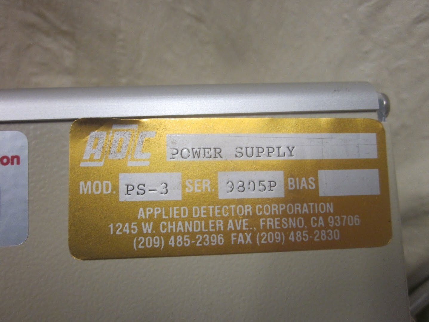 ADC PS-3 Negative Bias 0-1000V Output Adjustable Power Supply with Pre-Amp Power