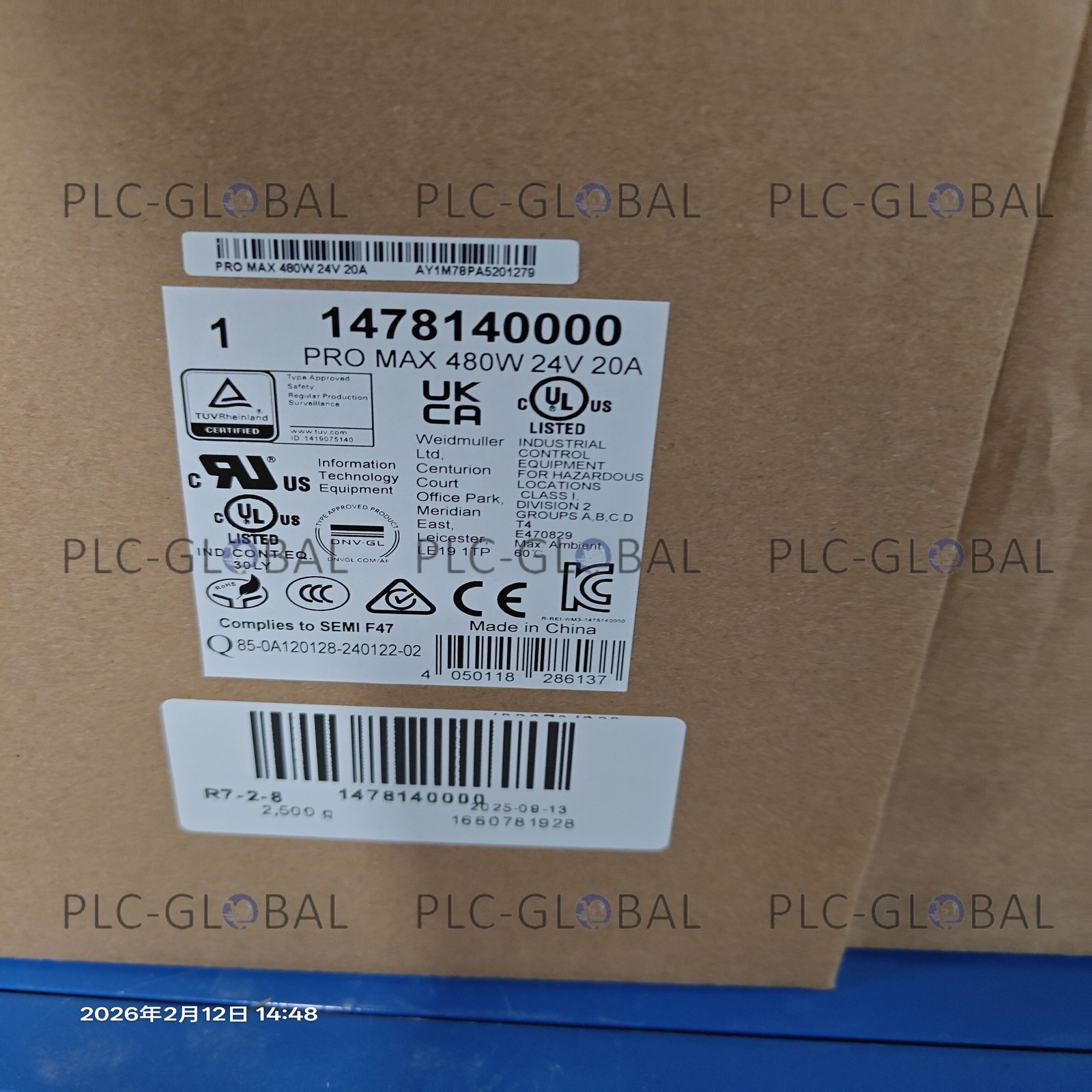 1PC Fast shipping NEW Weidmuller 1478140000 Real US stock