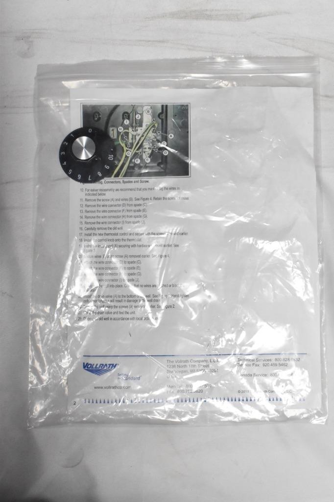 New Vollrath Well Assembly 208-240V Servewell 3830310 – Genuine OEM Replacement