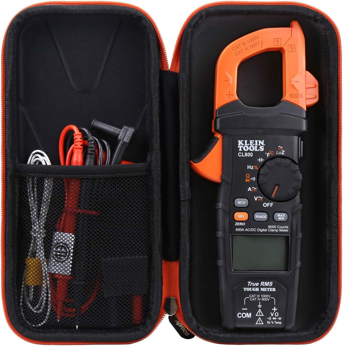 Hard Travel Storage Carrying Case For Klein Tools Cl800 Digital Clamp Met