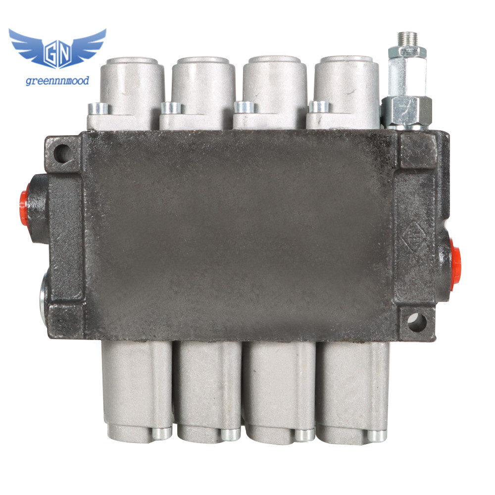 4 Spool Hydraulic Directional Control Valve 11gpm Double Acting Cylinder BSPP