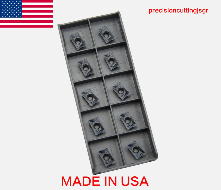 New 10PCS APKT1003PDR IC908 Lathe Turning Face Turning Carbide Insert USA