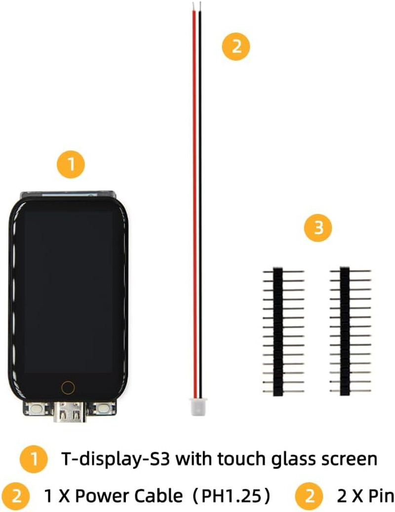 LILYGO T-Display-S3 ESP32-S3 1.9 Inch ST7789 LCD Display TTGO Development Board