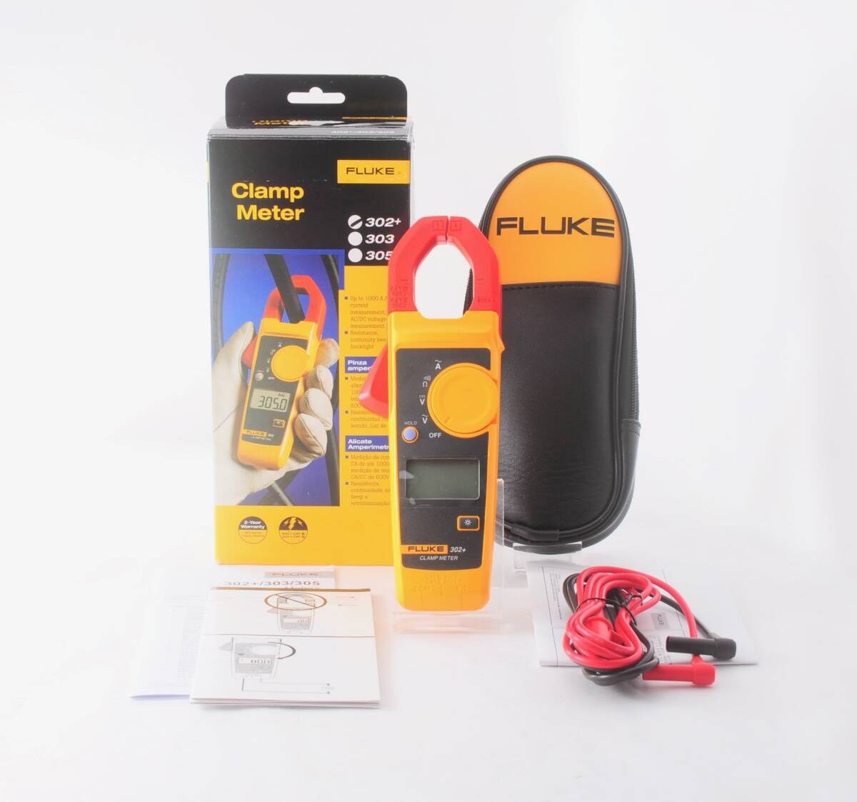 Fluke 302+ AC 400A Clamp Meter Tester Digital Multimeter FLUKE-302+ New