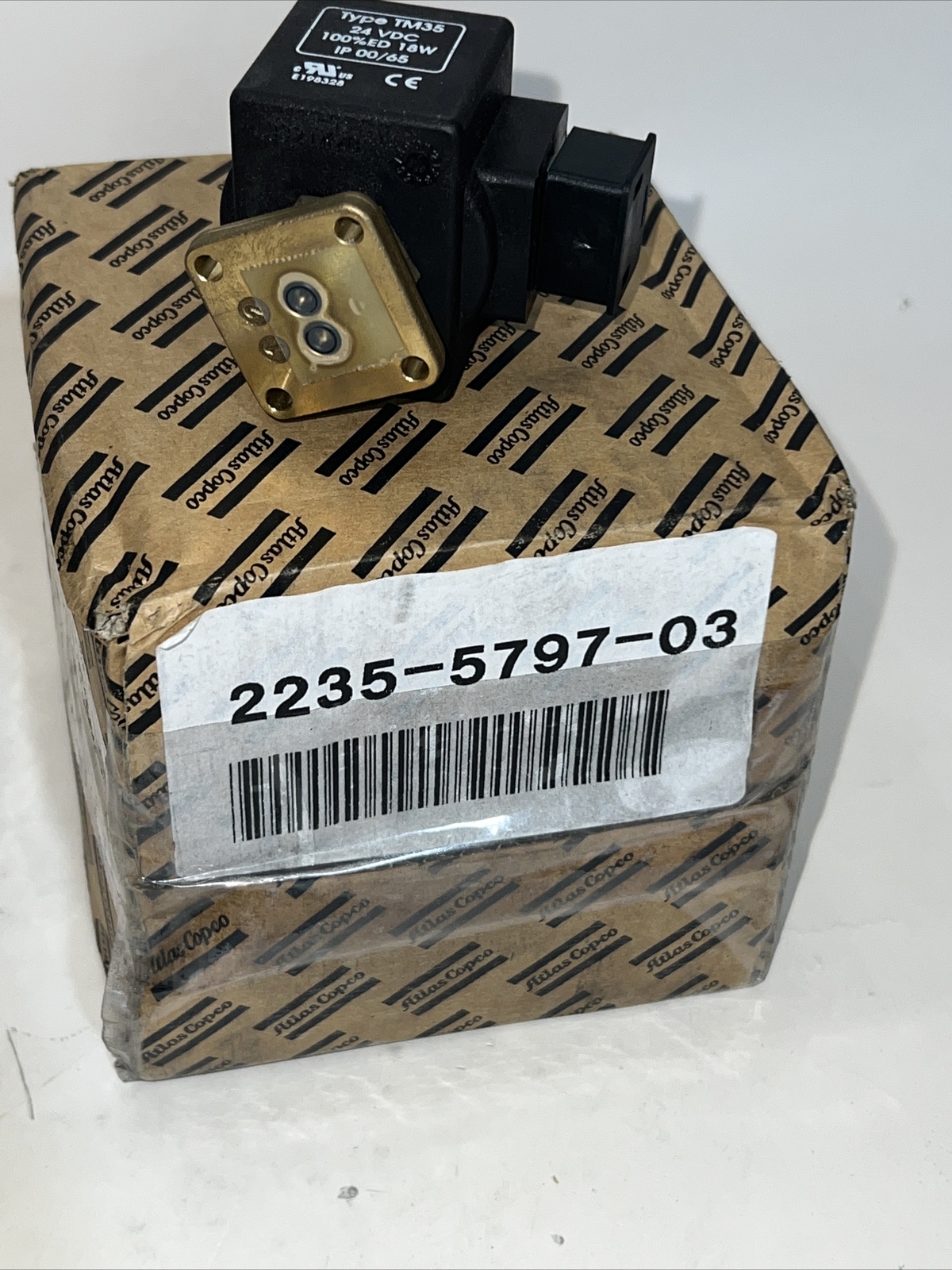 Atlas Copco 2235-5797-03 Solenoid Valve Type TM36, 24VDC, 100 18E, IP 00/65
