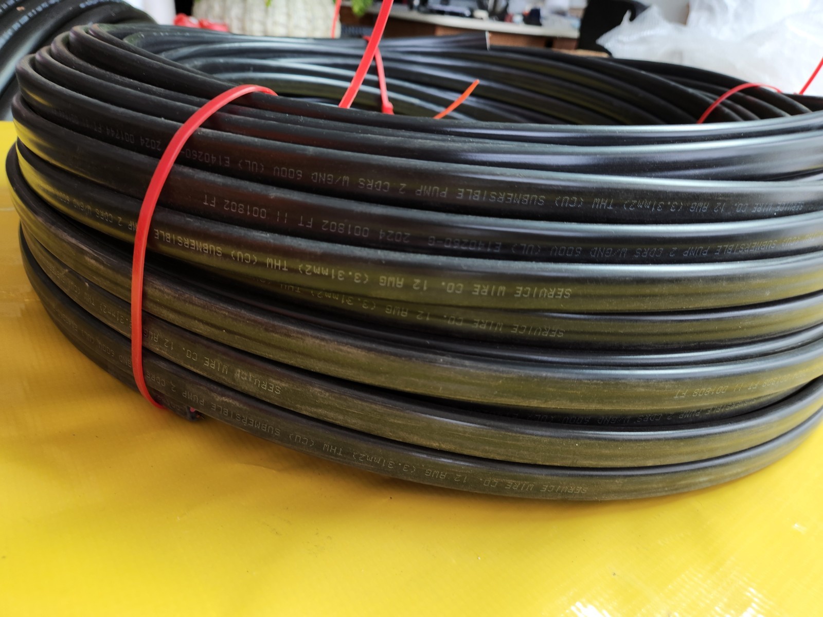 Service Wire Co. – 12 AWG – 2 Conductors w/ Ground – Shielded – 600V – 300 ft