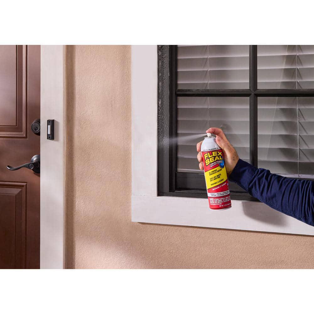 Flex Seal Clear 14 oz. Aerosol Liquid Rubber Sealant Coating Sealing Cracks