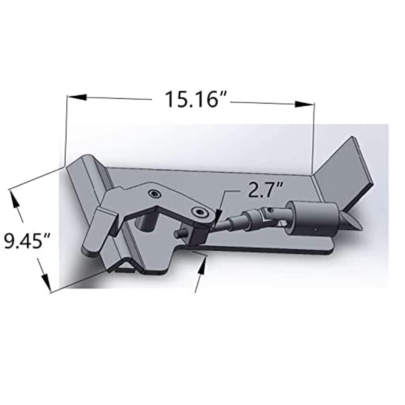 1/2″ HD Skid Steer Quick Tach Attachment Mount Plate & Conversion Adapter Latch