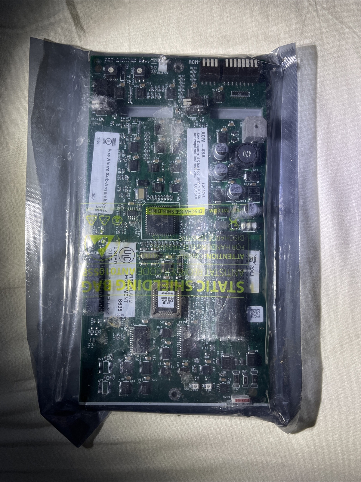 NOTIFIER ACM-48A Fire Alarm Annunciator. New, Made In US Anon