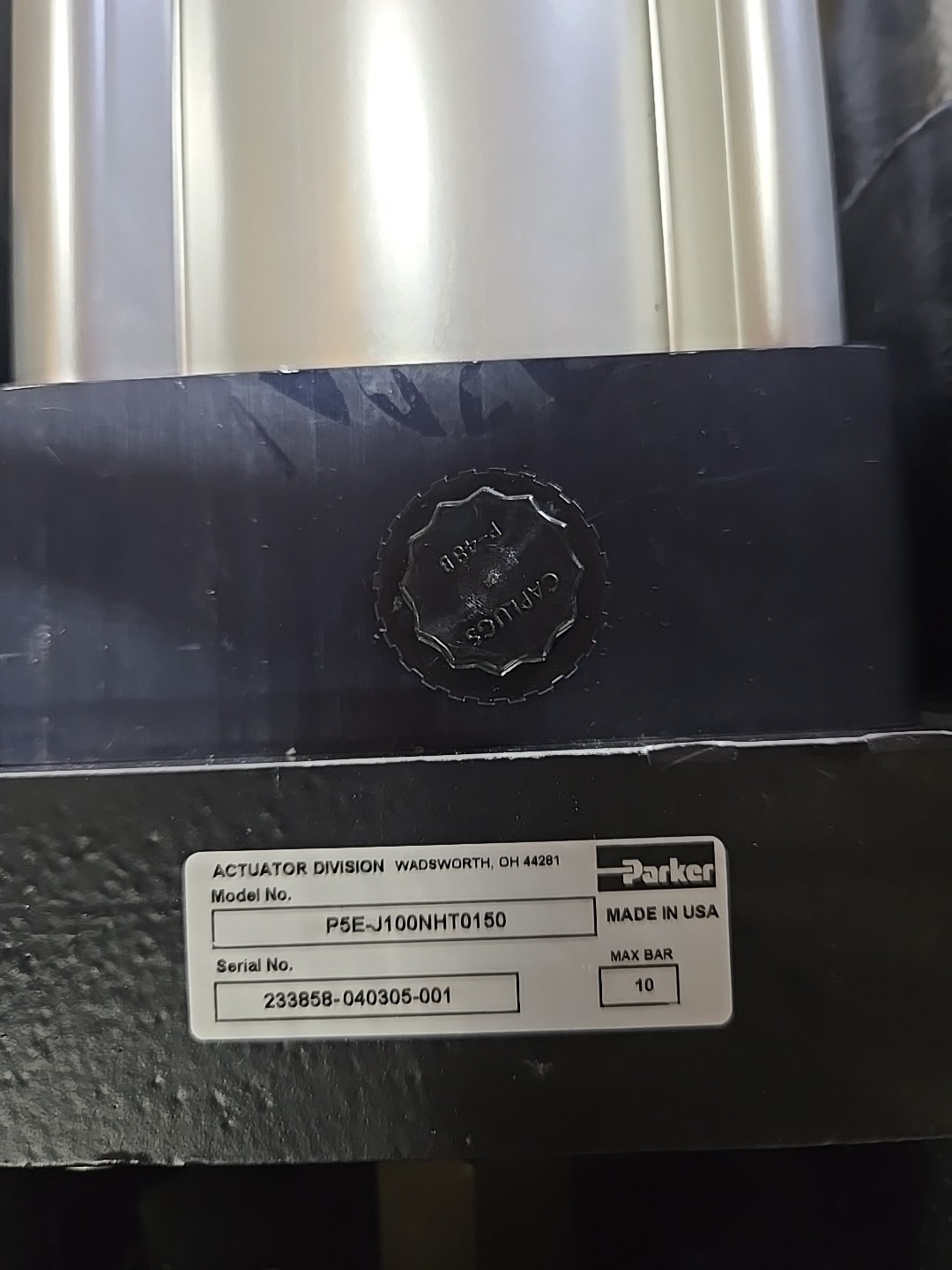 PARKER CYLINDERS MODEL 100 TMPUS14M 200.0