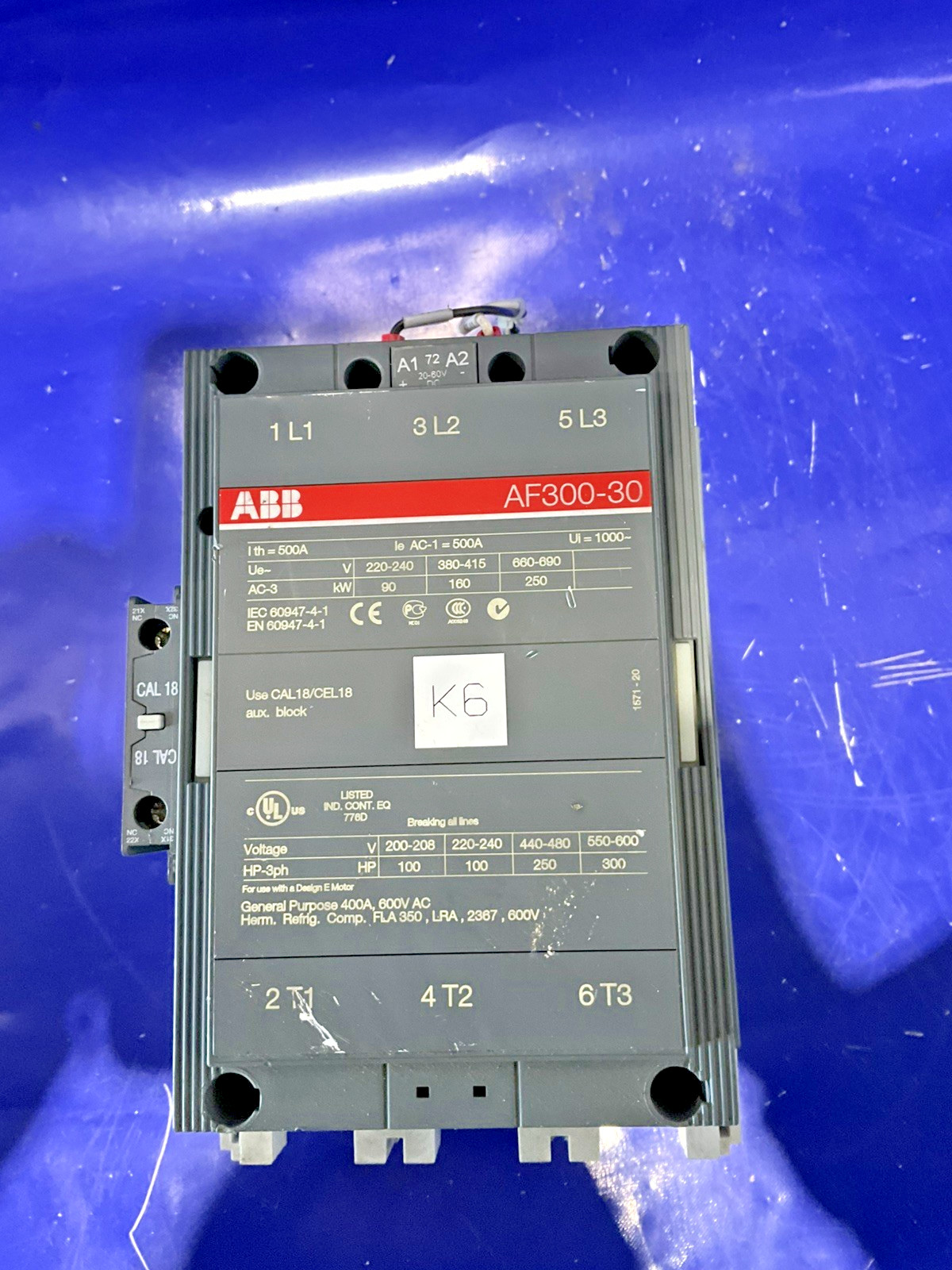 ABB AF300-30 500 Amp 600V Contactor🟦